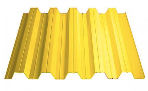 профнастил окрашенный желтый нс35 0.5x1000 мм